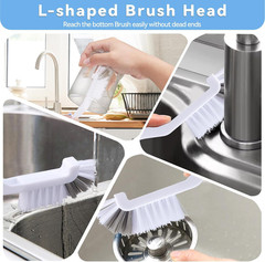 13PCS Crevice Cleaning Brush Set,Multifunctional Cleaning Brush Tools,Hard Brist