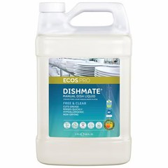 Ecos Dish Soap, Hand Wash, 1 gal, Jug, Liquid, Unscented, Biodegradable, 4 PK