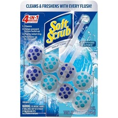 Soft Scrub 4-in-1 Toilet Bowl Cleaner Rim Hanger Sapphire Waters 2 Count