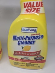 Trueliving Multi-Purpose Cleaner Trigger Lemon Scent 32 fl oz X2 Bottles Huge