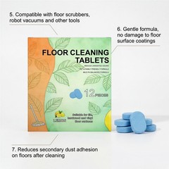 12PCS Floor Cleaning Solution Tablet For Intelligent Mopping and Washing Robot
