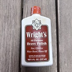Wright’s All Purpose Brass Polish 8 oz Bottle ~60% Full Made in USA Used