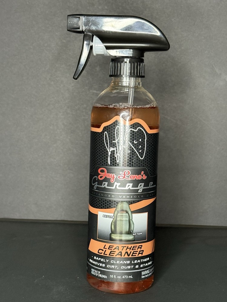 Jay Leno’s Garage 16oz Leather Cleaner Deep Clean Car Leather Surfaces US New