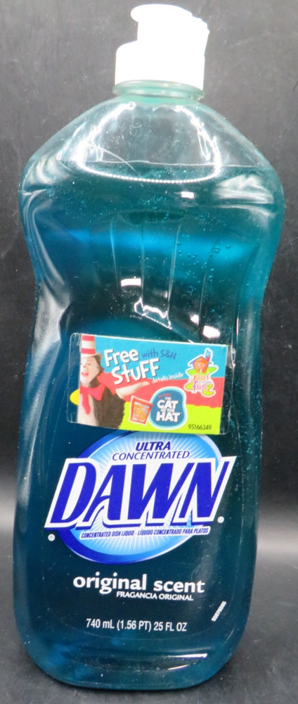 Ultra Concentrated Dawn Dish Liquid-Original scent-25 fl oz-USA-2003-Cat In Hat