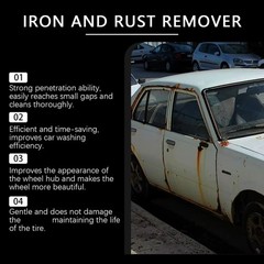 Iron Eraser Rust Remover Spray, Car Wheel Paint Brake Dust Fast Cleaner 120ml /