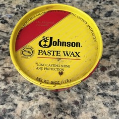 Vtg 1988 SC Johnson Paste Wax The Original Formula 16 oz Tin Used 80% Full