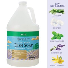 Ginger Lily Farms Botanicals PlantBased Liquid Dish Soap, Concentrated Formul…