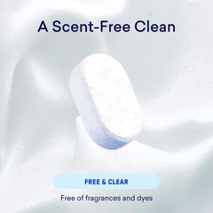 100 Plastic-Free Dishwasher Detergent Tablets 60 Count Free & Clear Eco-Friendly