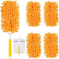 4 Pack Reusable Duster Refills with Swiffer Hand Duster, Washable Microfiber …