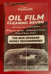 Homonth Automotive Oil Film Cleaning Remover Brush Glass Windshield Cleaner Tool