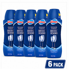 6x Glisten Dishwasher Detergent Booster & Freshener Natural Power Formula – 28oz