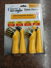 As Seen on TV Sonic Scrubber Pro Detailer Power Cleaner Interchangeable Brushes