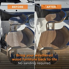 DITEC Teak Magic Gel Teak Cleaner & Brightener, Two-Step Wood Care Kit