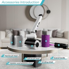 Roller Electric Spin Scrubber – 2-Speed Waterproof Cordless Power Cleaning Br…