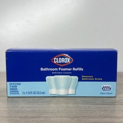 Bleach-Free Bathroom Foamer Refill Pods, Household Essentials, Rain Clean, 3 …