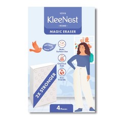 Kleenest Magic Eraser Sponge 4-Pack | Chemical-Free Multi-Purpose Cleaner