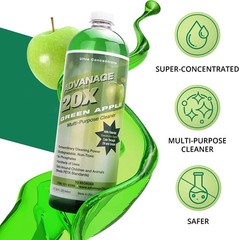 USAdvanage 20X Degreaser Household Cleaner Concentrate Refill 32 oz Apple&Green