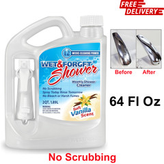 Shower Cleaner Spray Multi-Surface Application, No Scrub,Vanilla Scent, 64 Fl Oz