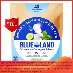 Blueland Cucumber Basil Dishwasher Detergent Tablets – 40ct: Hypoallergenic