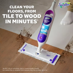 Swiffer Power Mop Floor Cleaning Solution Fresh Scent Floor Cleaner,25.3 oz, 2x.