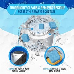 Enzymatic Washing Machine Cleaner for Pet Hair, Odor & Urine – 24 Septic-Safe Ta