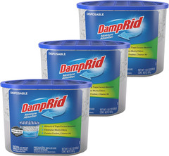 Damprid Fragrance Free Disposable Moisture Absorber with Activated Charcoal, 18