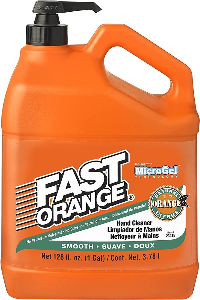 Permatex 23218 Fast Orange Smooth Lotion Hand Cleaner with Pump 1 Gallon