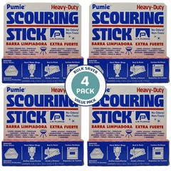 Pumie Scouring Sticks Pack of 4 Powerful Toilet Bowl Cleaning Stains Rust Rem…