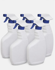 16 oz Refillable Empty Spray Bottles Heavy Duty HDPE [Select 5, 10, or 20 Pack]