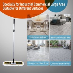 Commercial Dust Mop 24″ Heavy Duty with 59″ Extendable Handle – For Hardwood