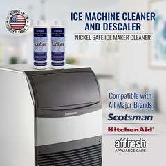 Tupkee Ice Machine Cleaner Nickel Safe, 16oz Ice Maker Cleaner, Universal 2 Pack