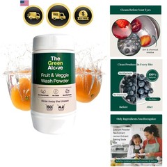 Fruit and Vegetable Wash Powder – Produce Cleaner – Removes Dirt & Residue – …