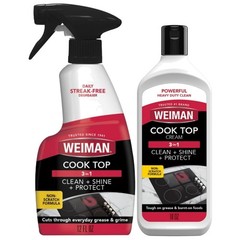 Ceramic and Glass Cooktop – 10 Ounce – Stove Top Daily Cleaner Kit – 12 Ounce…