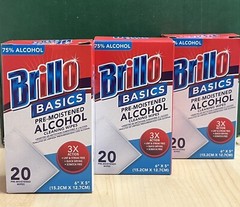 🔥3 Boxes Of Basics Pre-Moistened Alcohol Cleaning Wipes🔥 60 Wipes🔥