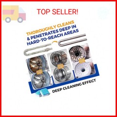 Bastion Washing Machine Cleaner, Deodorizer, & Descaler 6-Pack – Active Deep Cle