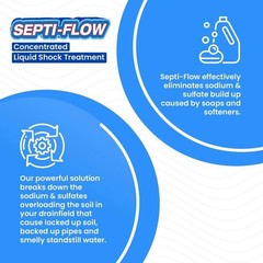 128 Fl Oz Septi-Flow Shock: Heavy Duty Treatment for Cleared Septic Drainfields