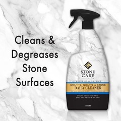 All-Natural Granite Cleaner Spray – 32 Oz Safe for Marble, Slate, and More