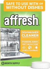 Affresh Dishwasher Cleaner, Helps Power Away Odor Causing Bacteria, 6 Tablets