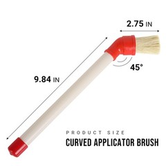 2 Pack Curved Applicator Brush For Tire Mounting Paste 11″ Plastic Handle 45de