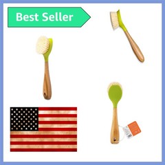 Eco-Friendly Bamboo Dish Brush with Strong Bristles – Perfect for Pots & Pans