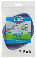 Clorox Tub and Tile Scrubber REFILL Pads Antimicrobial (5 Pack)