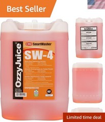 SmartWasher OzzyJuice SW-4 Heavy Duty Degreasing Solution, 5 Gallon, Water-Ba…