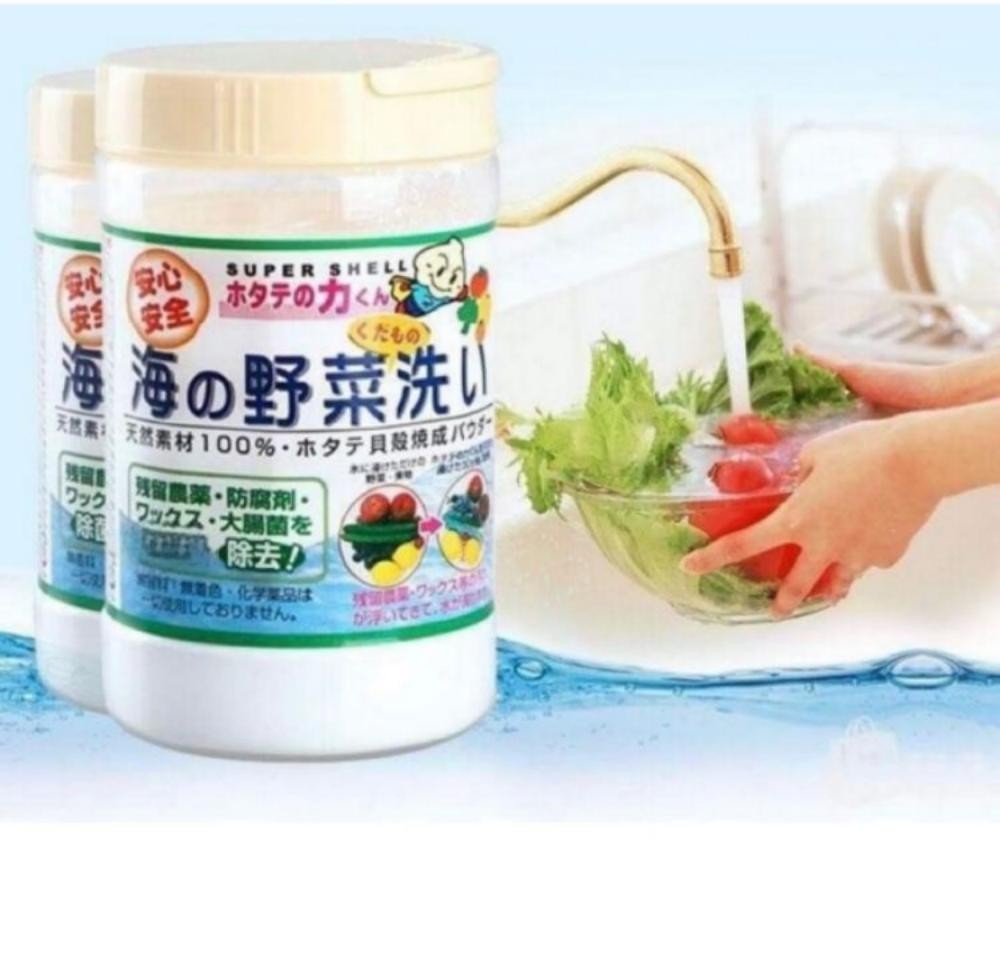 Japan NIHON KAMPO Natural Shell Powder Fruit & Vegetable Wash 90g