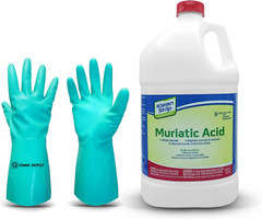 Low Fume Concrete Etcher Klean Strip Green Muriatic Acid– Heavy Duty Concrete, B