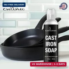 Culina Quality – Cast Iron Cleaning Soap | 100% Plant-Based Castile & Coconut Oi