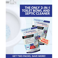 PREMIUM Toilet Bowl & Septic Cleaner – 2 Pack Value Bundle , Drain Field Cleaner