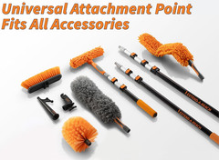 30 Foot High Reach Duster Kit with 5-24 Ft Extension Pole for High Ceiling | Dus