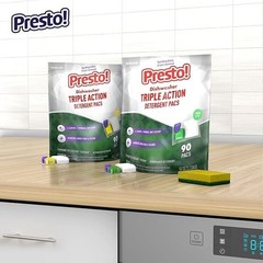 [US SELLER] Presto! Dishwasher Detergent pods packs 70 Count