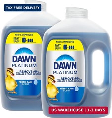 Platinum Refill Jug Dish Soap, Fresh Rain Scent Liquid Dishwashing Detergen