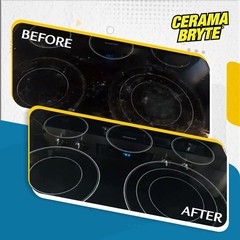 Cerama Bryte Cooktop and Stove Top Cleaner for Glass-Ceramic Surfaces, 2-28 oz
